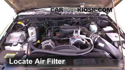2002 Chevrolet S10 LS 4.3L V6 Crew Cab Pickup (4 Door) Air Filter (Engine) Replace